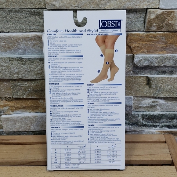 JOBST Compression Stockings 15-20mmHg Closed Toe - Picture 4 of 5